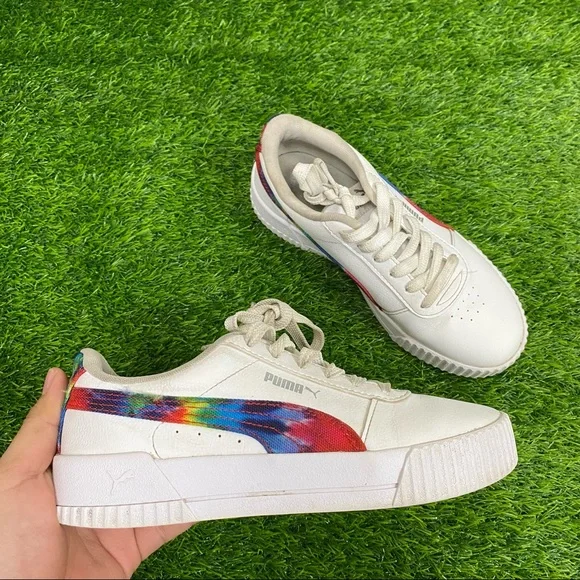 Puma Carina Rainbow Sneakers Puma Women's Puma Shoes Rainbow